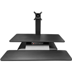 STANDESK MEMORY SITSTAND WORKSTATION 700 X 390MM BLACK