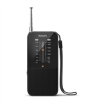 PHILIPS PORTABLE AM FM RADIO BLACK