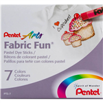PENTEL PTS ARTS FABRIC FUN PASTEL DYE STICKS ASSORTED PACK 7