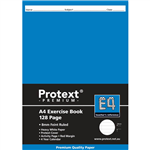 PROTEXT E4 PREMIUM EXERCISE BOOK RULED 8MM 70GSM 128 PAGE A4 ASSORTED