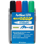 ARTLINE 370 FLIPCHART MARKER BULLET 20MM ASSORTED WALLET 4