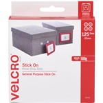 VELCRO BRAND STICKON HOOK DOTS 22MM WHITE PACK 125