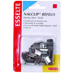 ESSELTE NALCLIP REFILLS SMALL SILVER PACK 50