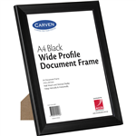 CARVEN DOCUMENT FRAME WIDE PROFILE A4 BLACK