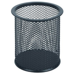 ESSELTE METAL MESH PENCIL CUP BLACK