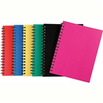 SPIRAX 512 NOTEBOOK 7MM RULED HARD COVER SPIRAL BOUND A4 200 PAGE ASSORTED COLOURS