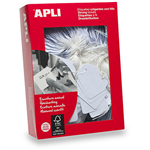 APLI STRUNG TICKETS 13 X 20MM WHITE BOX 1000
