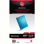 GBC IBICO BINDING COVER LEATHERGRAIN 300GSM A4 BLUE PACK 100