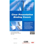 GBC IBICO BINDING COVER 150 MICRON A4 CLEAR PACK 100