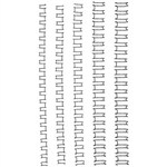GBC WIRE BINDING COMB 21 LOOP 12MM A4 BLACK PACK 100