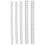 GBC WIRE BINDING COMB 21 LOOP 14MM A4 BLACK PACK 100
