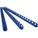 GBC PLASTIC BINDING COMB ROUND 21 LOOP 6MM A4 BLUE PACK 100