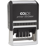 COLOP P55D CUSTOM MADE PRINTER SELFINKING DATE STAMP 60 X 40MM