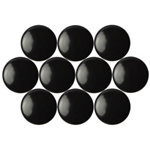 QUARTET MAGNETIC BUTTONS 20MM BLACK PACK 10