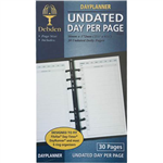 DEBDEN DAYPLANNER PR2015 PERSONAL EDITION REFILL NONDATED DAY TO PAGE 172 X 96MM