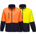 PRIME MOVER MH315 WATER REPELLENT BRUSH FLEECE JACKET 2TONE