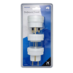 JACKSON SLIM TRAVEL ADAPTER WHITE