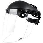 BOLLE SAFETY SPHERE FACE SHIELD WITH HEAD GEAR AND VISOR