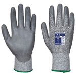 PORTWEST A620 CUT 3 PU PALM GLOVE GREY L