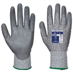 PORTWEST A622 CUT 5 PU PALM GLOVE GREY L
