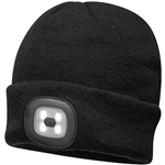 PORTWEST B029 BEANIE LED HEAD LIGHT BLACK