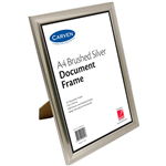 CARVEN DOCUMENT FRAME A4 BRUSHED SILVER