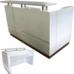 HUGO RECEPTION COUNTER 1800 X 950 X 1150MM WHITE