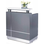 OM PREMIER RECEPTIONIST COUNTER 880 X 690 X 1150MM GREY