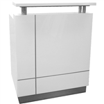 OM PREMIER RECEPTIONIST COUNTER 880 X 690 X 1150MM WHITE