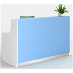 ROMA RECEPTION COUNTER 1800 X 840 X 1150MM WHITEBLUE