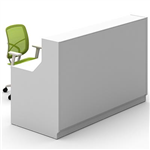 ROMA RECEPTION COUNTER 1800 X 840 X 1150MM WHITEWHITE