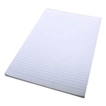 QUILL RULED BANK PAD 2 SIDES 70GSM 100 LEAF A4 WHITE