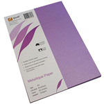 QUILL METALLIQUE PAPER 120GSM A4 AMETHYST PACK 25