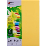 QUILL XL MULTIBOARD 210GSM A4 LEMON PACK 50