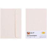 QUILL C6 COLOURED ENVELOPES PLAINFACE STRIP SEAL 80GSM 114 X 162MM CREAM PACK 25