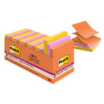 POSTIT R33018SSAUCP SUPER STICKY POP UP NOTES 76 X 76MM ENERGY BOOST CABINET PACK 18