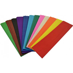 RAINBOW CREPE PAPER 500MM X 25M ASSORTED PACK 12