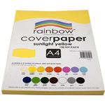 RAINBOW COVER PAPER 125GSM A4 SUNLIGHT YELLOW PACK 100