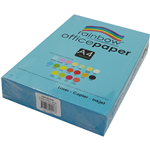 RAINBOW COLOURED A4 COPY PAPER 80GSM 500 SHEETS BLUE