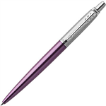 PARKER JOTTER BALLPOINT PEN MEDIUM BLUE INK VICTORIA VIOLET CHROME