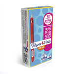 PAPERMATE INKJOY RETRACTABLE GEL PEN MEDIUM 07MM RED BOX 12
