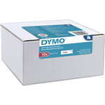 DYMO 45013 D1 LABELLING TAPE 12MM X 7M BLACK ON WHITE BOX 10