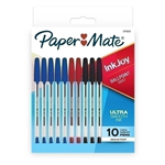 PAPERMATE INKJOY 100 BALLPOINT PENS MEDIUM ASSORTED BOX 10