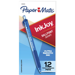 PAPERMATE INKJOY 300 RETRACTABLE BALLPOINT PEN 10MM BLUE BOX 12
