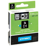 DYMO 40910 D1 LABELLING TAPE 9MM X 7M BLACK ON CLEAR