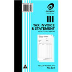 OLYMPIC 624 INVOICE AND STATEMENT BOOK CARBON DUPLICATE 100 LEAF 200 X 125MM