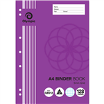 OLYMPIC GB512 BINDER BOOK 5MM GRID 128 PAGE 55GSM A4