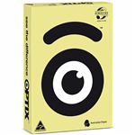 OPTIX COLOURED A4 COPY PAPER 160GSM ZODA LEMON PACK 200 SHEETS