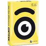 OPTIX COLOURED A4 COPY PAPER 160GSM SUNI YELLOW PACK 200 SHEETS
