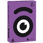 OPTIX COLOURED A4 COPY PAPER 160GSM JUNI PURPLE PACK 200 SHEETS